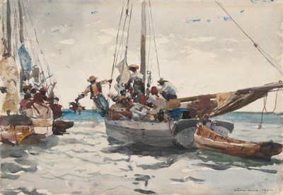 Market Scene, Nassau by Winslow Homer